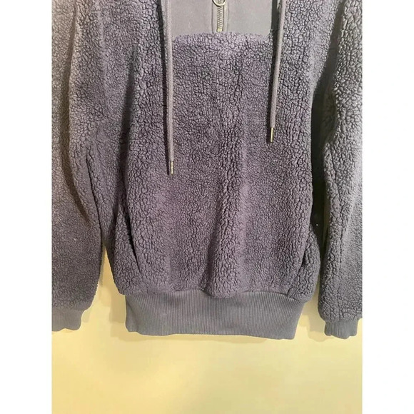 Sweaty Betty Navy Sherpa Quarter Zip Sweatshirt - Picture 3 of 11
